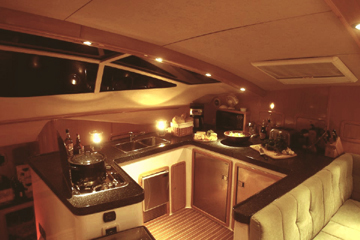 Bahamas Catamaran Yacht - Kitchen Area