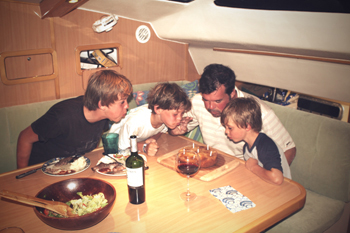 Birthday Celebration On A Catamaran Yacht In The Bahamas